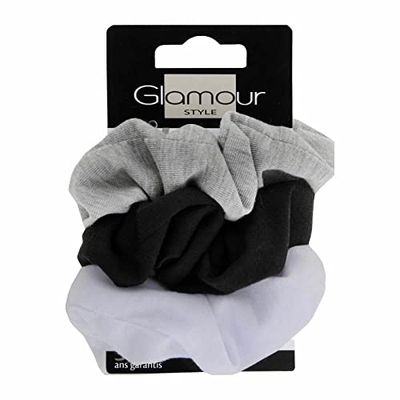Glamour Style 3 Classic Hair Scrunchies