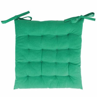 GALILEO SpA Set med 5 sittdyna med snörning 40 x 40 cm, Amazonasgrön, Sibylla