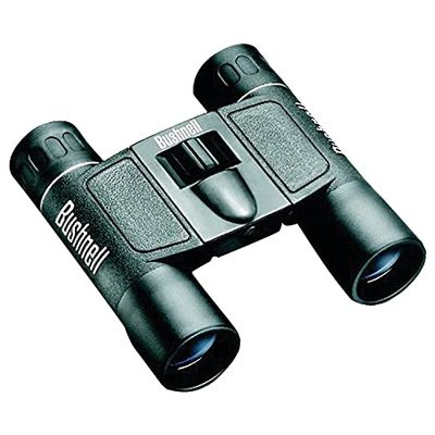 BUSHNELL - Jumelles Compactes pour Adultes - Powerview - 10x25 - Noir - Prisme en Toit - Compactes - Idéales Randonnées - Camping - Pocket - 132516