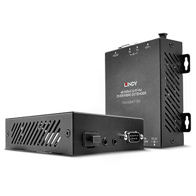 Lindy 39392 Extender su Fibra Ottica KVM HDMI 18G, USB, IR & RS232, 300m