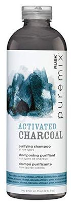 Rusk Puremix Activated Charcoal Purifying Shampoo for Unisex 35 oz Shampoo