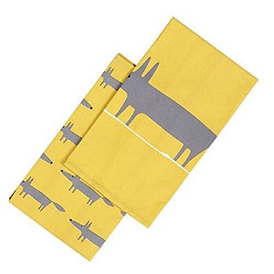 Scion by Dexam Mr Fox Set of 2 Tea Towels - Yellow