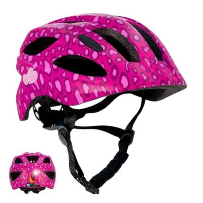 Kinderfietshelm Met USB-lamp - Maat van kind tot tiener | Afmetingen 54-58 | Prachtige Fietshelm Voor Jongens & Meisjes | Oplaadbaar Ingebouwd LED-licht | Reflecterende Bandjes