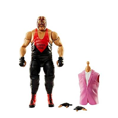 WWE Figurine Articulée Élite Royal Rumble Vader avec Mains interchangeables et Accessoires, à Collectionner, Jouet Enfant, Dès 3 Ans, HKP16, Multicouleur