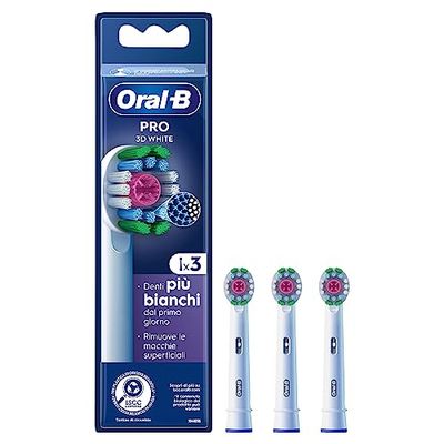 Oral-B Testine Di Ricambio Pro 3D White. 3 Testine