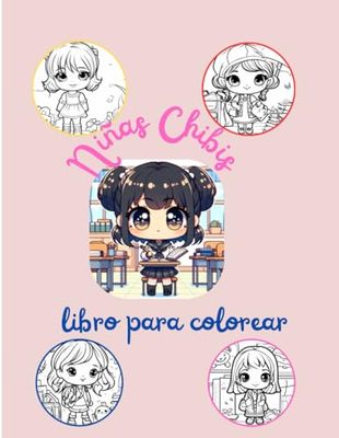 Libro para colorear Chibi para Niñas