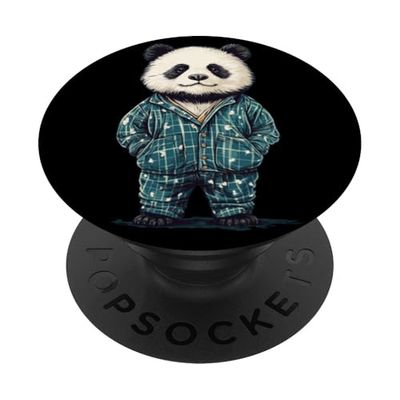 Disfraz de panda de pijama genial para adultos y niños PopSockets PopGrip Adhesivo
