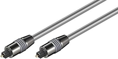 Goobay 50567 Câble à Fibres Optiques, Argent, 1m Longueur de Câble, 6mm Diamètre