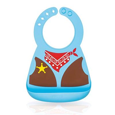 NVCapacidade: by - Babete de silicone com desenhos de cowboy