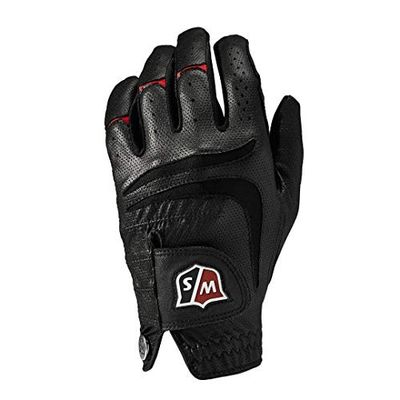 Wilson Grip Plus, Guanti da Golf Uomo, Nero, M