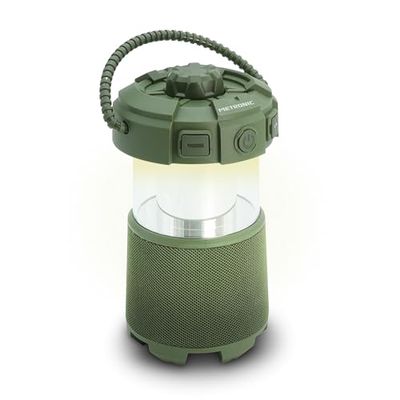 METRONIC 477506 Outdoor Splashproof Oplaadbare Lantaarn Luidspreker met Draaggreep