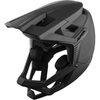 Alpina Uniseks ROCA fietshelm voor volwassenen, mat zwart, 59-60 cm