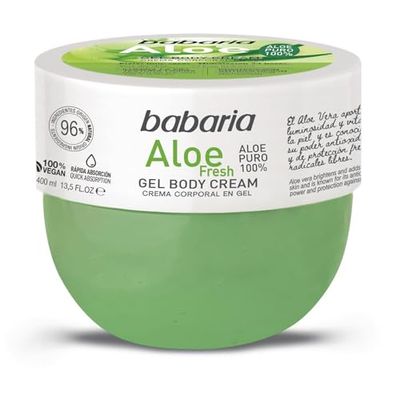 Babaria Crema Corporal en Gel Aloe Vera Puro 100% 400 ml