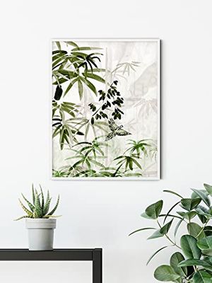 Komar Quadro da parete in bambù Forest, dimensioni: 30 x 40 cm, stampa artistica decorativa, soggiorno, camera da letto (senza cornice)