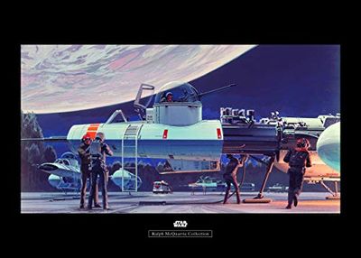 Komar väggbild Star Wars Classic RMQ Yavin Hangar | barnkammare, ungdomar, dekoration, konsttryck | utan ram | finns i tre storlekar