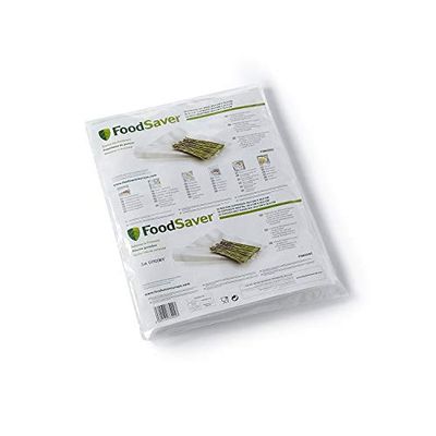 FoodSaver Large Vacuum Sealer Bags | 3.78 L | Keeps Food Fresh up to 5X Longer | Reusable | BPA-Free | 32 Count | FSB3202I