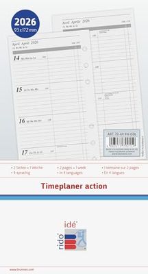 rido/idé Weekkalender, tijdplanner action 2026, 93 x 172 mm
