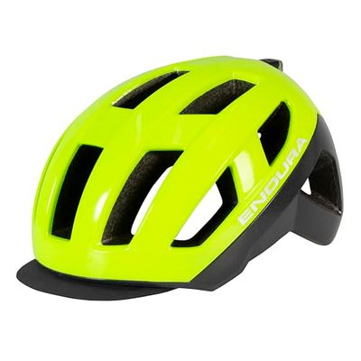 Endura Urban Luminite Ciclismo Casco para Hombre, Hi-Viz Yellow, L-XL