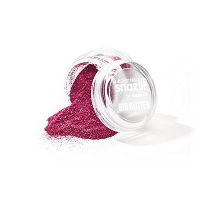Snazaroo Bio Glitter Face and Body Paint, Biodegradable Chunky Gliter, Pink Colour, 3g