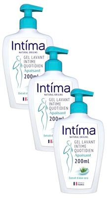 Intima - Gel Intime Femme Apaisant à l'Aloe Vera - 200 ml (Lot de 3)