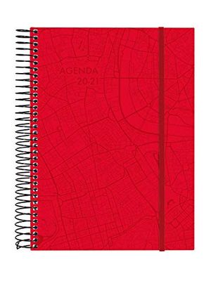 Finocam – Agenda 18 mesi 2020-2021 E10 – 155x212 2 giorni Pagina a spirale Travel Rosso Catalano