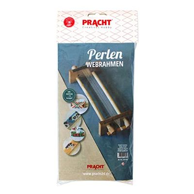 Pracht Creatives Hobby 3331-035 Telaio per tessere perline in legno, per infilare le perline, con istruzioni, per tessere braccialetti dell'amicizia