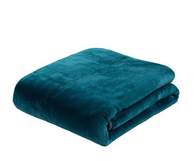 Gözze - Manta de sala de estar sensação caxemira premium, 500 g/m², 130 x 170 cm - turquesa