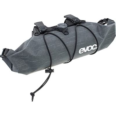 EVOC HANDLEBAR PACK BOA WP 2,5, sacoche de vélo pratique (sacoche de guidon moderne, sacoche frontale de vélo, fixation facile, dimensions: 12,5 x 12,5 x 30 cm, volume: 2,5 l), Carbon Grey