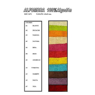 Duffi Home Tapis Jaune 40 x 60 cm