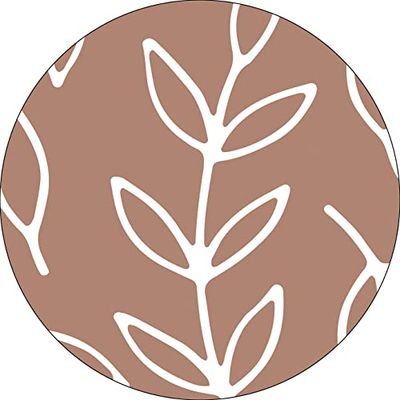 Bonateks, Ronde digitaal bedrukte muismat, antislip onderkant, voor kantoor en thuis, diameter: 22 cm