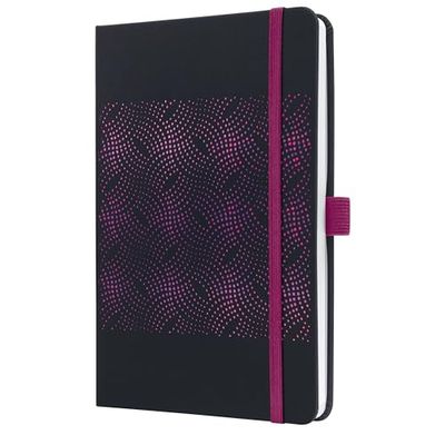 SIGEL J5213 Wochenkalender Jolie 2025 , ca. A5, schwarz, pink