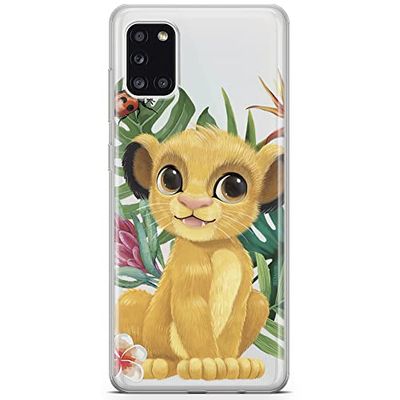 ERT GROUP mobiel telefoonhoesje voor Samsung A31 origineel en officieel erkend Disney patroon Simba & Friends 004 optimaal aangepast aan de vorm van de mobiele telefoon, gedeeltelijk bedrukt