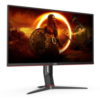 AOC Gaming U28G2XU2-28 UHD Moniteur 144 Hz, 1 ms, FreeSync Premium Pro, HDR400 (3840 x 2160, HDMI, DisplayPort, Hub USB) Noir/Rouge