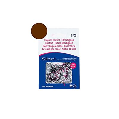 Sibel - Filet Chignon 1 Sachet X 2 Pcs Châtain Foncé