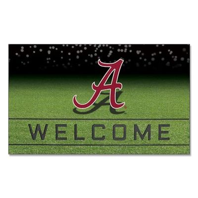FANMATS 19975 Team Color Crumb Rubber University of Alabama Door Mat, 1 Pack, One Size