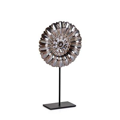 Rysunek 25 x 10 x 47 ceramika szary/brązowy/metal NEGRO