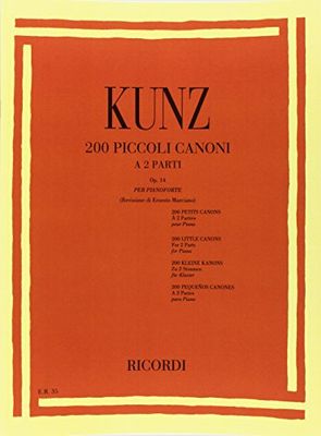 200 Piccoli Canoni A 2 Parti Op. 14