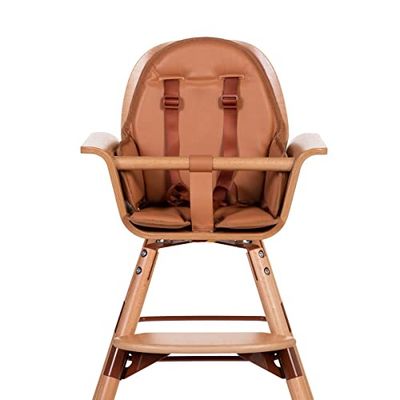 CHILDHOME, Coussin réducteur pour chaise haute, effet cuir, compatible avec chause haute Evolu et Evowood, Nude