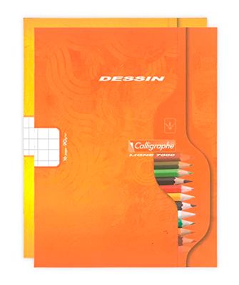 Clairefontaine 552 C 17 x 22 cm 90 g 10/10 teckning bok med 8 ark