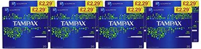 Tampax Cardboard Applicator Tampons Super 2.29 Price Marked X 20 8 Unités