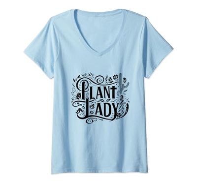 Mujer Plant Lady Jardinería Jardín Botánica Jardinero Botánico Camiseta Cuello V
