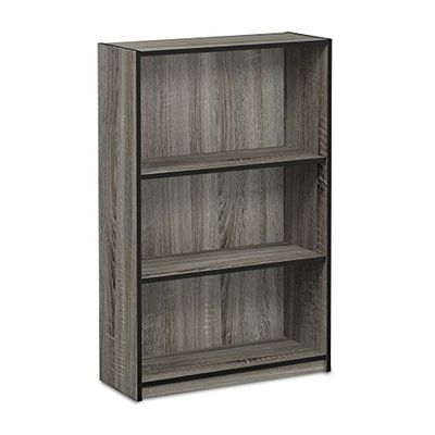 Furinno Boekenkasten, Hout, Frans Eiken Grijs, één maat