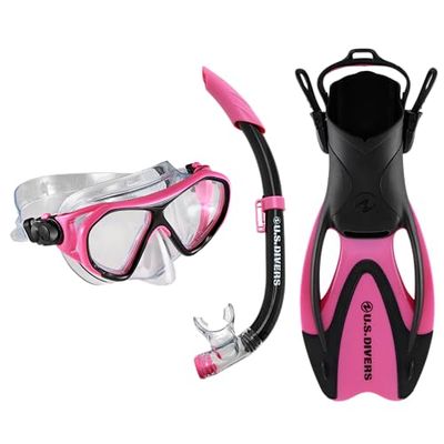 US Divers SET DORADO II JR ROZE ZWART M