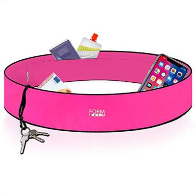 Formbelt® Ceinture de Course pour Le Rangement du Smartphone, des clefs et de la Gourde - Sport, Yoga, Running, Velo, Fitness (Rose, S)