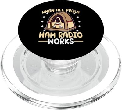 Cuando todo falla, Radio Jamón Funciona Radio Amateur PopSockets PopGrip para MagSafe