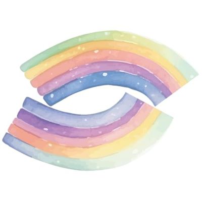 Ambiance Sticker Papier Peint Intissé Pré-encollé Fresques Géantes Fresque Arc-en-Ciel - H170 x L120 cm