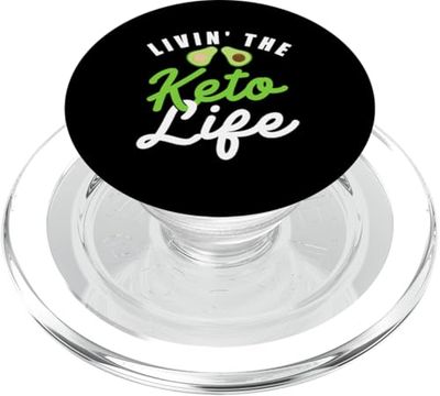 Diseño de acondicionamiento físico cetogénico de Keto Life PopSockets PopGrip para MagSafe
