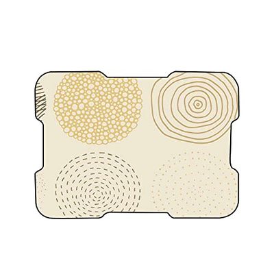 Bonamaison, Alfombrilla de ratón con impresión Digital, Base Antideslizante, para Oficina y hogar, tamaño: 22 x 18 cm