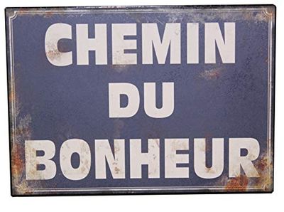 Antic Line - Metal plate Chemin du bonheur