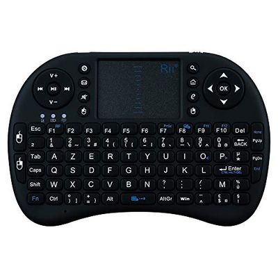 Mini klawiatura Bluetooth do Wiko View 3 Pro, bezprzewodowa, AZERTY, do ponownego ładowania, czarna